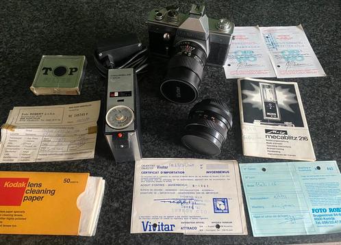 Praktica LTL3 met 2 lenzen en extra flits en lader, Audio, Tv en Foto, Fotocamera's Analoog, Gebruikt, Overige Merken, Ophalen