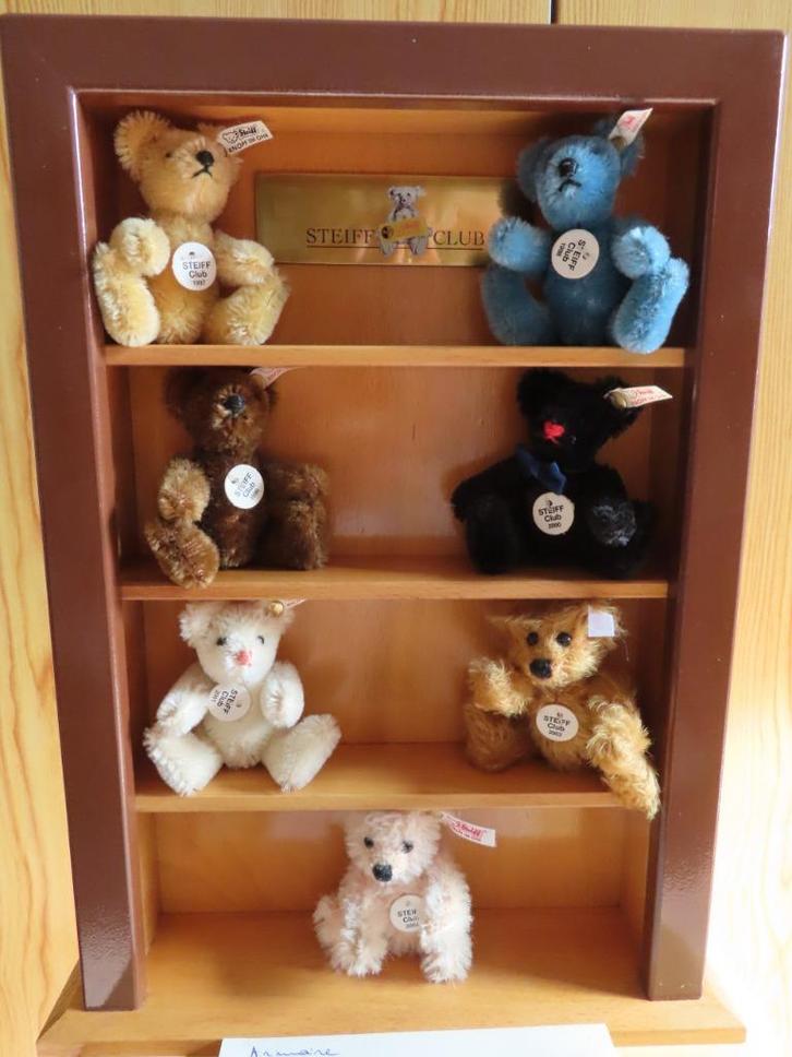 Collection ours Steiff – Mini Steiff Club – voir photos, Verzamelen, Beren en Cherished Teddies, Zo goed als nieuw, Stoffen beer