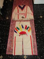 Carnaval: indianenpak met , pluimenhoed en bijl., Enlèvement, Comme neuf, Taille 48/50 (M), Andere