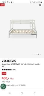 Stapelbed jysk, Ophalen, Gebruikt, Tweepersoons, 140 cm
