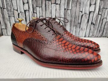 Floris van Bommel rood/bruine herenschoenen - Mt 42,5 beschikbaar voor biedingen