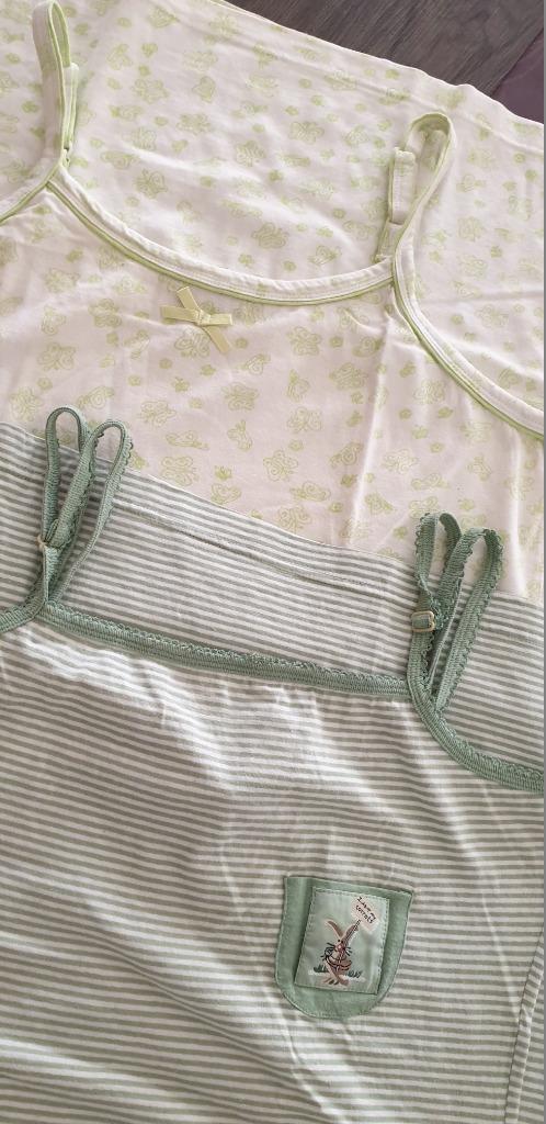 NIEUWE artikelen: 2 nachthemden 100% katoen - Maat L, Kleding | Dames, Ondergoed en Lingerie, Nachtkleding, Wit, Ophalen of Verzenden