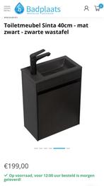 Handenwasser mat zwart., Doe-het-zelf en Bouw, Sanitair, Ophalen, Nieuw, Wastafel