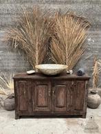 Antiek houten dressoir ideaal badkamermeubel met patina, Ophalen of Verzenden