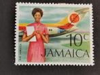 Jamaica 1972 - luchthaven en stewardess - vliegtuig, Ophalen of Verzenden, Midden-Amerika, Postfris