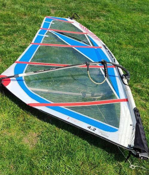 Wanna Free-move 4.2 zeil, North 100% wave mast, X6 wave giek, Watersport en Boten, Windsurfen, Gebruikt, Zeil, Met draagtas, Ophalen