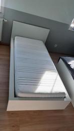 Lit 1 personne ikea Malm Blanc, 90 cm, Eenpersoons, Wit, Zo goed als nieuw