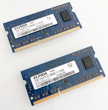 mémoire du MacBook Pro DDR3 1600Mhz 2x2Gb (4Gb)