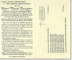 RP Marcel Deruytter 1903-1956 Stuivekenskerke, Verzamelen, Bidprentjes en Rouwkaarten, Ophalen of Verzenden, Rouwkaart