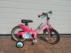 Fiets meisje met zijwieltjes - 14inch, Fietsen en Brommers, Ophalen, Zo goed als nieuw, Zijwieltjes