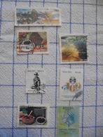 7 timbres oblitérés du BRÉSIL 2001-2002-2003-2005, Collections, Enlèvement ou Envoi, Utilisé