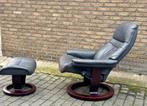 Stressless Sunrise relaxfauteuil met voetenbank, Huis en Inrichting, Fauteuils, Ophalen, Zo goed als nieuw, Hout
