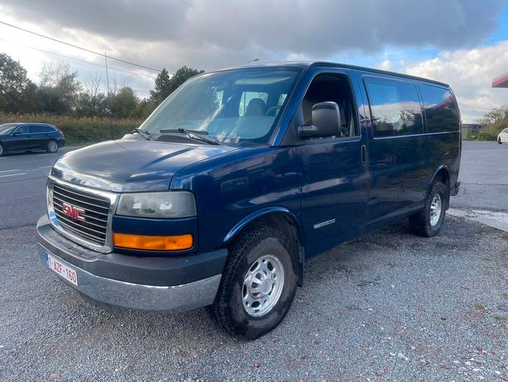 GMC Savana 2500, LPG, lichte vracht, 5 zitplaatsen, Auto's, GMC, Particulier, Savana, LPG, Automaat, Blauw, Ophalen