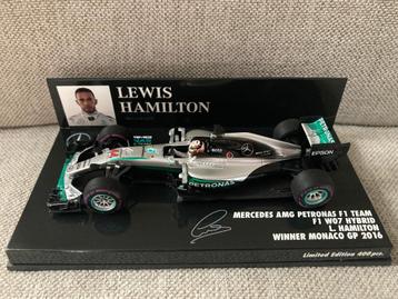 Lewis Hamilton 1:43 Winner Monaco GP 2016 Mercedes F1, Enlèvement ou Envoi, Neuf, ForTwo