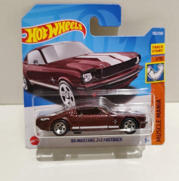 Hot Wheels '65 Ford Mustang 2+2 Fastback Bordeaux (2022) beschikbaar voor biedingen