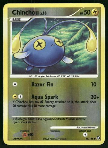 Chinchou 88/146 - Legends Awakened (Reverse Holo) beschikbaar voor biedingen