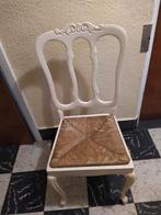 Stoelen( 6 stuks )met rieten zitting, Ophalen, Wit, Zo goed als nieuw, Vijf, Zes of meer stoelen