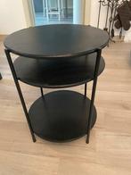 Zwart metalen bijzettafeltje, Huis en Inrichting, Ophalen, Zo goed als nieuw