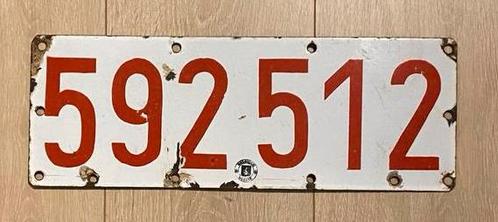 1944 Belgische Email nummerplaat, Antiek en Kunst, Antiek | Email, Ophalen