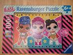 Puzzel LOL surprise  met glitter 100 stukjes, Enlèvement ou Envoi, Plus de 50 pièces, Comme neuf, 6 ans ou plus