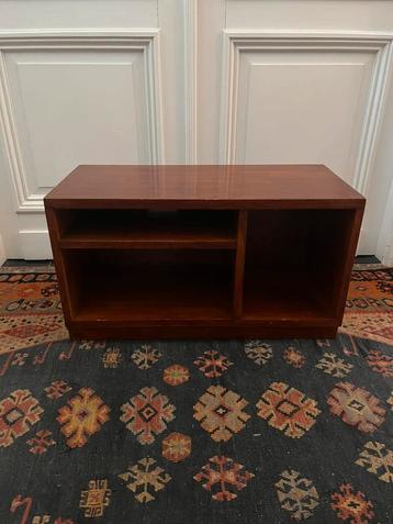 AUTHENTIEKE VINTAGE PLATENKAST TV KAST MEUBEL MASSIEF HOUT beschikbaar voor biedingen