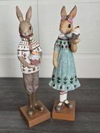 Paasdecoratie : koppel hazen, Enlèvement ou Envoi, Neuf