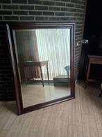 Antieke houten spiegel, Antiek en Kunst, Ophalen, Rechthoekig, 50 tot 100 cm, 100 tot 150 cm