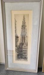 Etsen kathedraal Antwerpen, Antiek en Kunst, Kunst | Etsen en Gravures, Ophalen