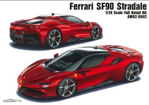 Alpha Model Ferrari SF90 Stradale, Hobby en Vrije tijd, Modelbouw | Auto's en Voertuigen, Nieuw, Auto, Groter dan 1:32, Overige merken