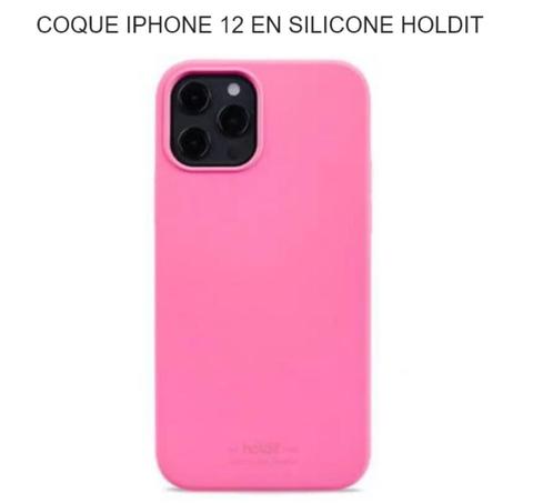 Coque iPhone 12 en Silicone Holdit, Telecommunicatie, Mobiele telefoons | Hoesjes en Screenprotectors | Apple iPhone, Nieuw, Frontje of Cover