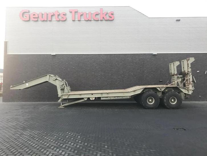 Trabosa 2 AXEL HEAVY DUTY LOWLOADER TANK TRANSPORT, Auto's, Vrachtwagens, Aanhangers en Opleggers, Overige brandstoffen, Zilver of Grijs