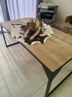 Robuuste industrieele eettafel, Huis en Inrichting, Ophalen, 50 tot 100 cm, Zo goed als nieuw, Vijf personen of meer