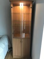 Armoire vitrée + éclairage, Maison & Meubles, Armoires | Vitrines, 25 à 50 cm, Avec porte(s), Utilisé, 50 à 100 cm