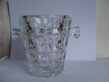 seau à glaçons en cristal , vintage beschikbaar voor biedingen