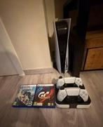 PS5 disk edition met 2 games, 2 controllers en een docking, Enlèvement, Comme neuf