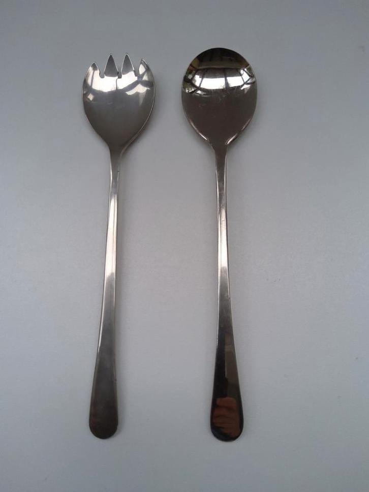 Verzilverd sla-couvert + 2e gratis., Antiek en Kunst, Antiek | Bestek, Ophalen of Verzenden