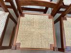 Houten stoel met rieten zitting, Huis en Inrichting, Stoelen, Ophalen, Gebruikt, Bruin, Hout