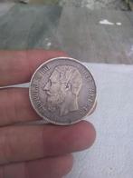 Ancienne pièce belge Léopold 1869, Monnaie en vrac, Argent, Enlèvement, Argent