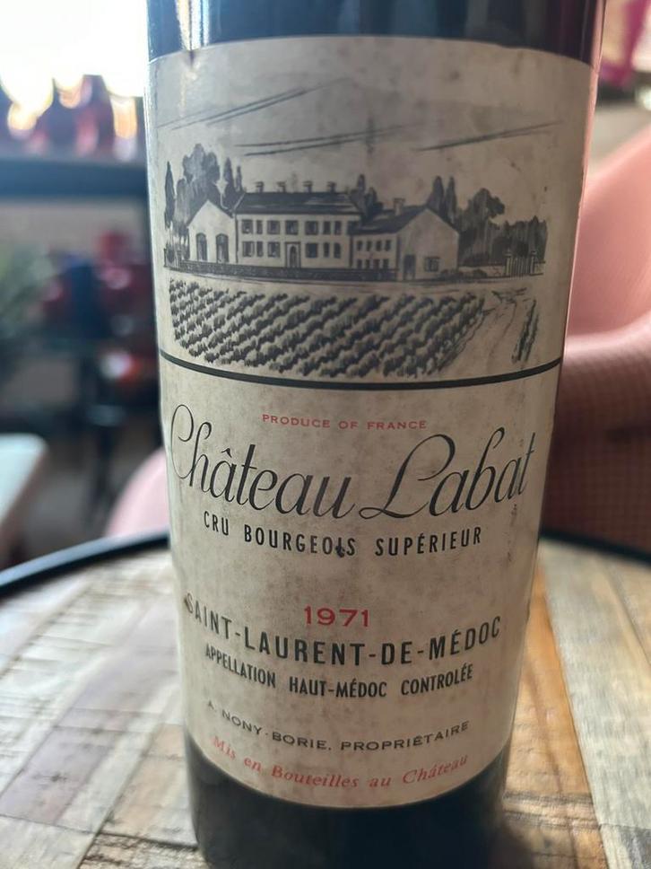 Château Labat 1971 — Cru Bourgeois Supérieur —, Collections, Vins, Comme neuf, Enlèvement