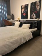 Bed 160m te koop ZONDER MATRAS, Ophalen, Gebruikt, Zwart, Tweepersoons