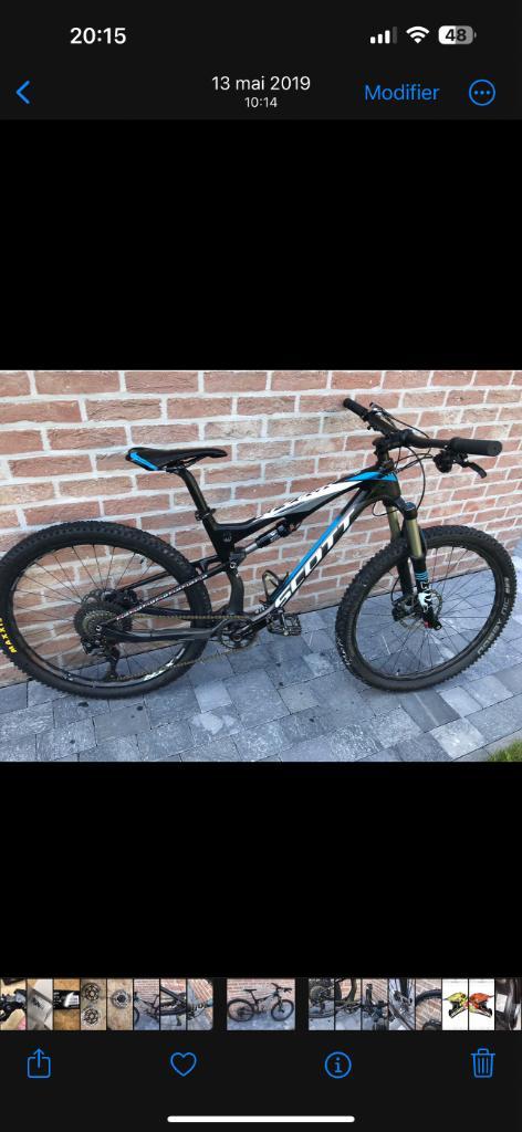 Vtt Scott spark 730 carbone, Fietsen en Brommers, Fietsen | Mountainbikes en ATB, Gebruikt, Heren, Overige merken, Fully, Ophalen