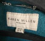 Prachtige jas Karen Millen, petrolgroen, wol/cashmere, m36, Ophalen, Karen Millen, Zo goed als nieuw, Jasje