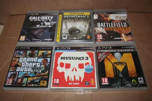 PS3 games cod resistance 3 grand theft auto battlefield ..., Games en Spelcomputers, Games | Sony PlayStation 3, Zo goed als nieuw