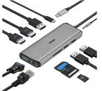 Hub USB-C SSK 11in1 à vendre neuf !, Informatique & Logiciels, Stations d'accueil, Tablette, Enlèvement ou Envoi, Neuf, Hub USB