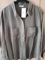 Kaki katoenen hemd. Maat 46 . Merk camayeu, Ophalen of Verzenden, Zo goed als nieuw, Groen, Maat 46/48 (XL) of groter