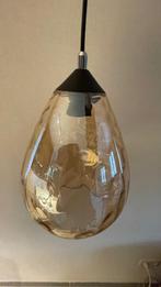 Glazen lampenkap, Huis en Inrichting, Lampen | Lampenkappen, Ophalen, Zo goed als nieuw, Overige vormen, Bruin