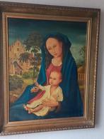Schilderij Madonna met Kind 19-eeuw, Antiek en Kunst, Ophalen of Verzenden