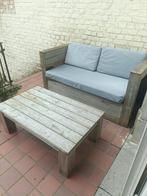 Loungezetel met kussens + tafeltje, Ophalen, Zo goed als nieuw