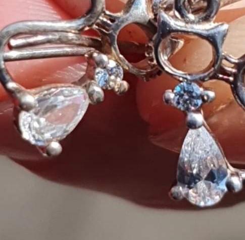 Geërfd. Antieke Oorbellen., Handtassen en Accessoires, Oorbellen, Zilver, Zilver, Verzenden