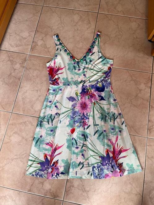 K-Design toffe zomerjurk mt L -40, Kleding | Dames, Jurken, Zo goed als nieuw, Maat 38/40 (M), Overige kleuren, Knielengte, Ophalen of Verzenden